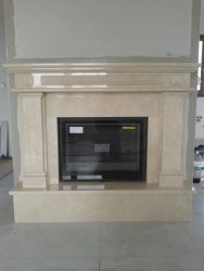 Kominek portalowy nr 5 marmur crema marfil