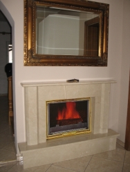 Kominek portalowy nr 1 marmur crema marfil wymiary: 140 x 23