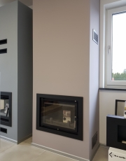 Kominek nowoczesny nr 21, wkład Wiktor Deco kratki.pl